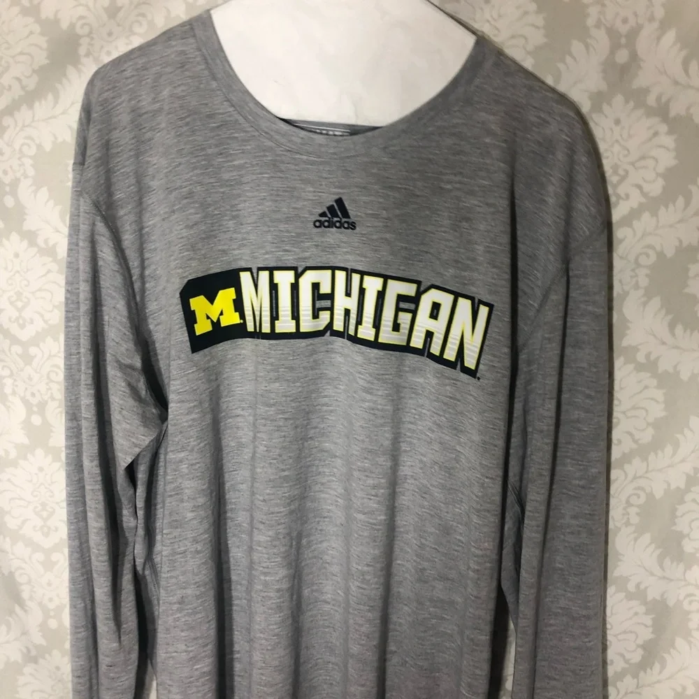 Adidas “Michigan” Long Sleeve Tee XL